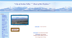 Desktop Screenshot of cityofjordanvalley.com